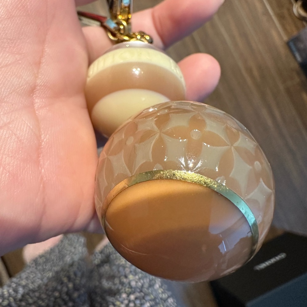 Louis Vuitton Bijoux Sac Mini Lin Croisette Bag charm key chain 💯 authentic - Picture 2 of 8